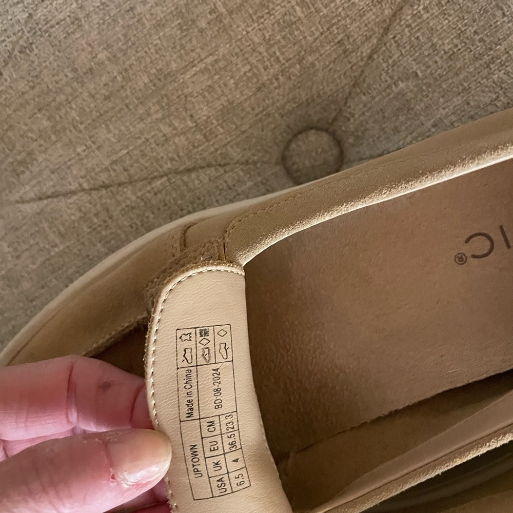 Vionic Beige Suede Uptown Loafers - Picture 3 of 4